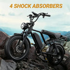 1500W Off-Road Electric Bike | 31MPH & 70 Miles Max Range