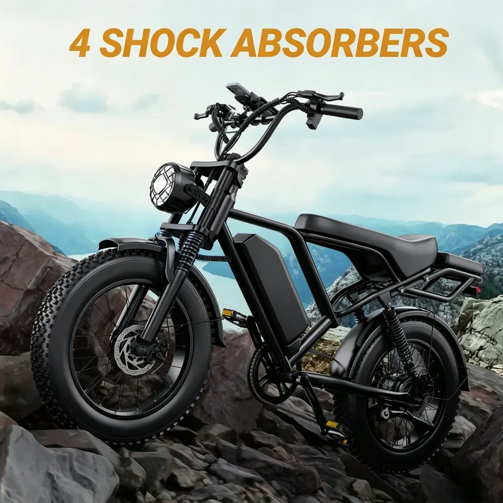 1500W Off-Road Electric Bike | 31MPH & 70 Miles Max Range