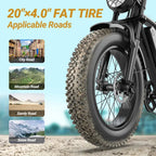 1500W Off-Road Electric Bike | 31MPH & 70 Miles Max Range